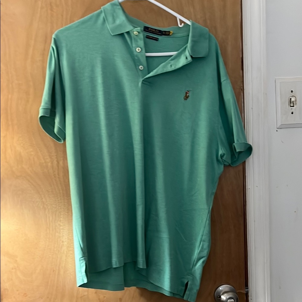 Polo by Ralph Lauren Men's Green Polo Shirt